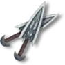 Eisen-Wurfmesser