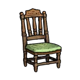 Silla con respaldo lujosa