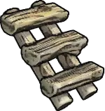 Weathered Log Stairs