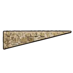 Pared triangular (piedra caliza)