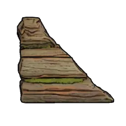 Triangular Wall (Logs)