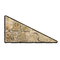 Pared triangular (piedra caliza)