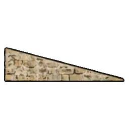 Pared triangular (piedra caliza)