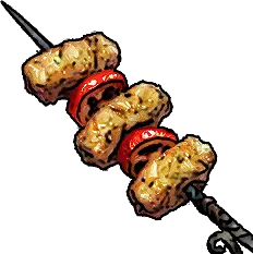 スパイシーなパン粉付きケバブ