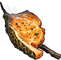 Мясо крокодила на палке